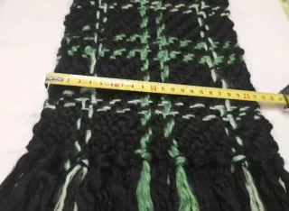 Bufanda AMARCO cuadros negro y verde