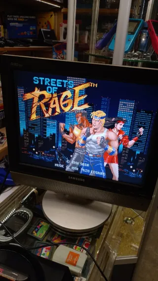 Megadrive RGB Hz y reg + cable rgb + street rage +