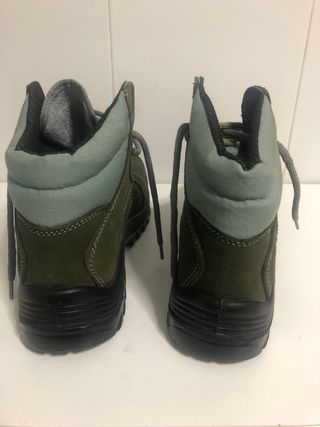 Botas de seguridad Zion Panter verdes y naranjas