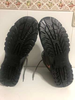 Botas de seguridad Zion Panter verdes y naranjas