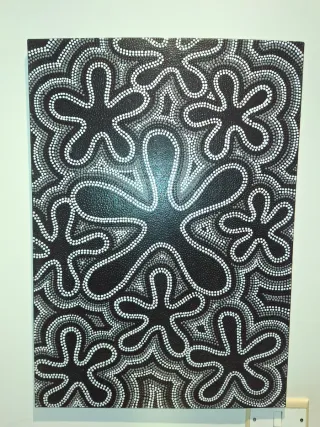 Cuadro Decorativo Abstracto Blanco y Negro