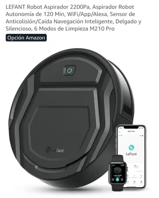 Robot Aspirador LEFANT M210 Pro - 2200Pa, WiFi