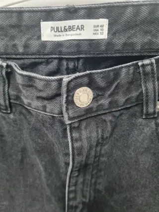Vaquero Pull&Bear Gris Talla XL 42