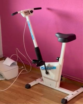 Bicicleta Estática Blanca