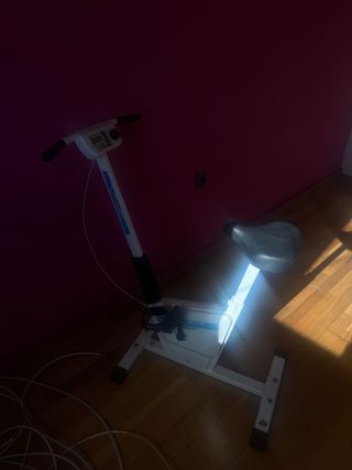 Bicicleta Estática Blanca