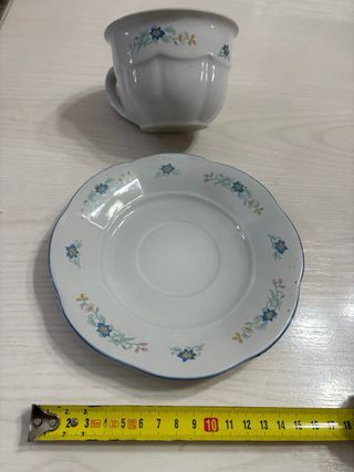 Juego de 6 tazas de porcelana