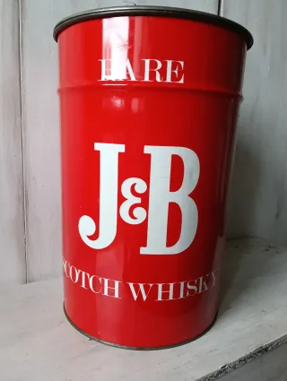 Bidone Latta Vintage J&B Pubblicitario