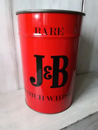 Bidone Latta Vintage J&B Pubblicitario