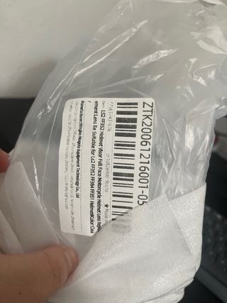 Visera Casco LS2 FF352 FF384 FF351 Transparente