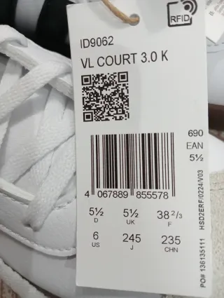 Zapatillas Adidas Blancas y Negras