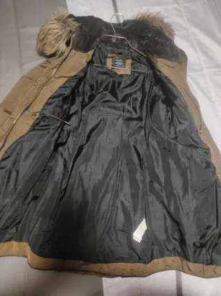 Abrigo plumífero verde talla M