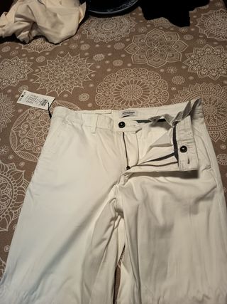 Pantalón Chino Jack & Jones Blanco 31x30 Nuevo