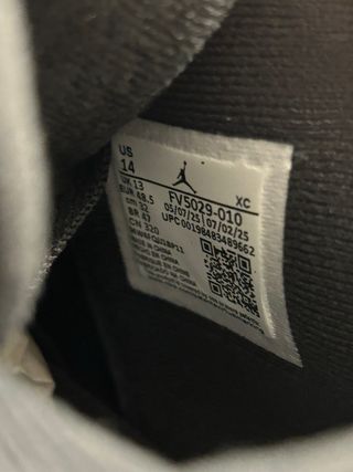 Jordan 4 Black Cat Nuove Originali Taglia 48,5