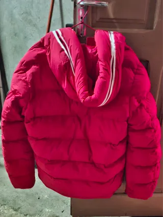 Chaquetón de plumas rojo hombre