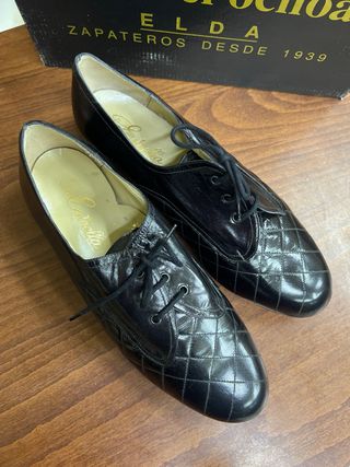 Zapato Tacón Negro Mujer Manuel Ochoa