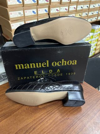 Zapato Tacón Negro Mujer Manuel Ochoa