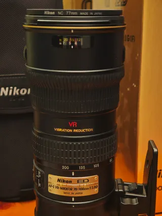 Objetivo Nikon AF-S 70-200mm f/2.8G IF-ED VR