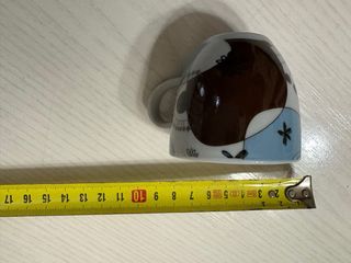 Juego 5 tazas de café de porcelana