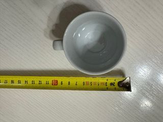 Juego 5 tazas de café de porcelana