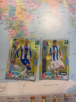 Cromos fútbol RCD Espanyol y Real Sociedad