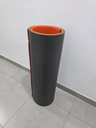 Esterilla Yoga/Gimnasio Naranja y Gris