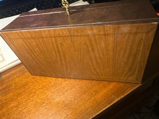 Scatola in legno con similpelle