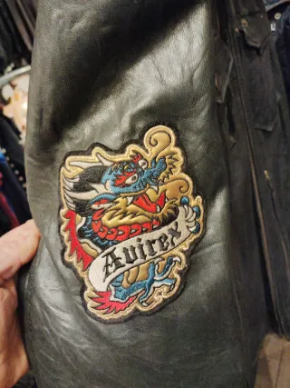 Chaqueta Cuero Avirex Christian Audegier Ed Hardy