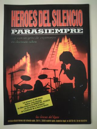 Lote Héroes del Silencio: Fanzine + Correspondenci