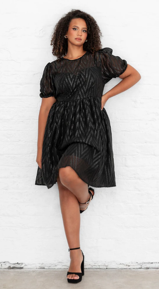 LOVEDROBE Vestido Fiesta Negro Tallas Grandes