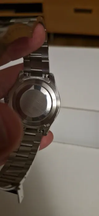 Reloj Automático Azul y Plateado