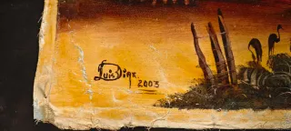 Cuadro Luis Díaz Venezolano 2003 decoración Latino
