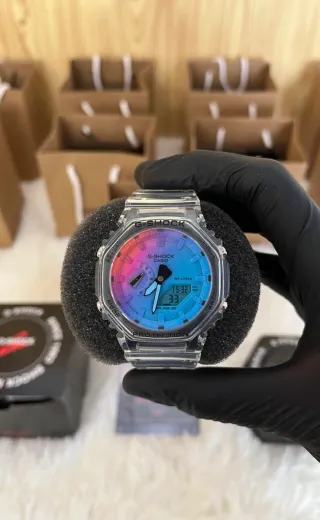 G-Shock Reloj Multicolor Transparente