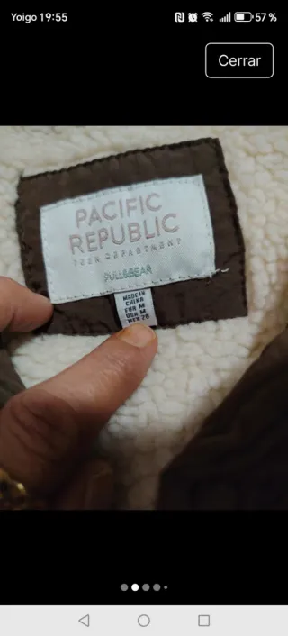 Chaleco acolchado borrego Pacific Republic