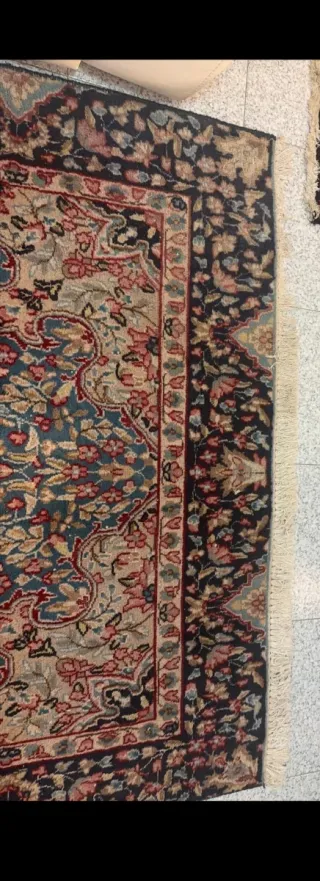 Tappeto Persiano Kirman - Lana Blu e Rosso