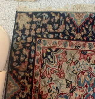 Tappeto Persiano Kirman - Lana Blu e Rosso