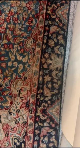 Tappeto Persiano Kirman - Lana Blu e Rosso