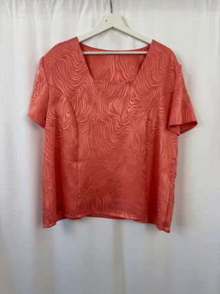 Blusa Vintage Naranja Talla Única