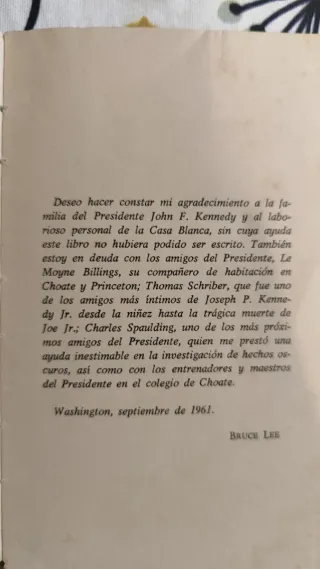 Libro antiguo "Kennedy"