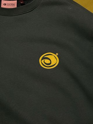 Felpa Combo Logo Giallo Verde