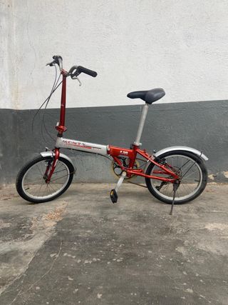 Bicicleta Plegable Monty F18 Roja