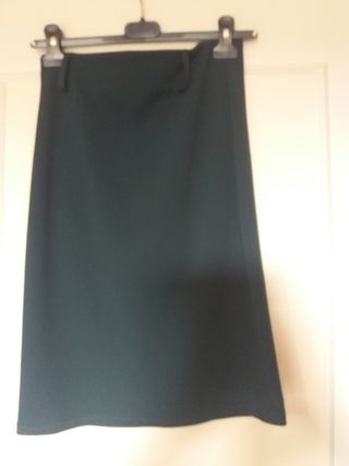 Gonna a tubino verde smeraldo Made in Italy 42/M