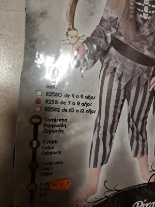 Disfraz Pirata Fantasma Infantil