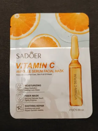 Mascarilla Facial SADOER Vitamina C