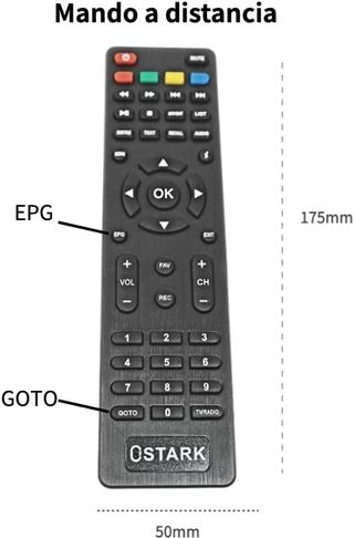 Ostark Euro T2 Receptor Terrestre TDT TDT2 FTA DVB-T2 DVB-C, H.265 HEVC Full HD, NUEVO