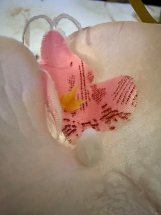 Coppia Orchidee Artificiali Fiori Tessuto