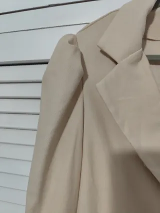 Vestido blazer beige talla L