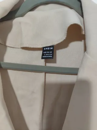 Vestido blazer beige talla L