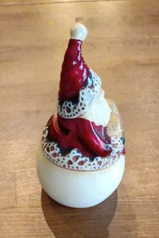 Salvadanaio Babbo Natale Cuore Oro Rosso