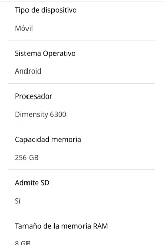 Realme 14X 5G Negro 256GB 8GB RAM