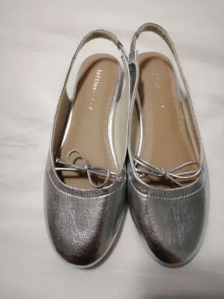 Zapatos plateados Lefties niña talla 36
